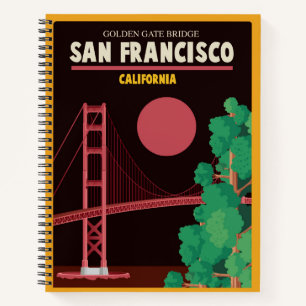 Cuaderno El puente Golden Gate de noche