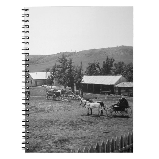 Cuaderno El rancho de Haylie, el condado de Crook, Wyoming, (Frente)