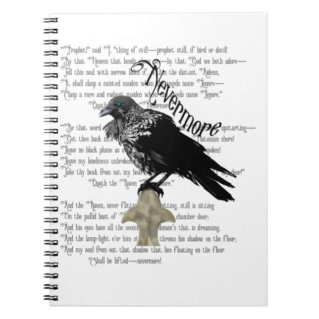 Cuaderno El ravén de Edgar Allan Poe (Frente)