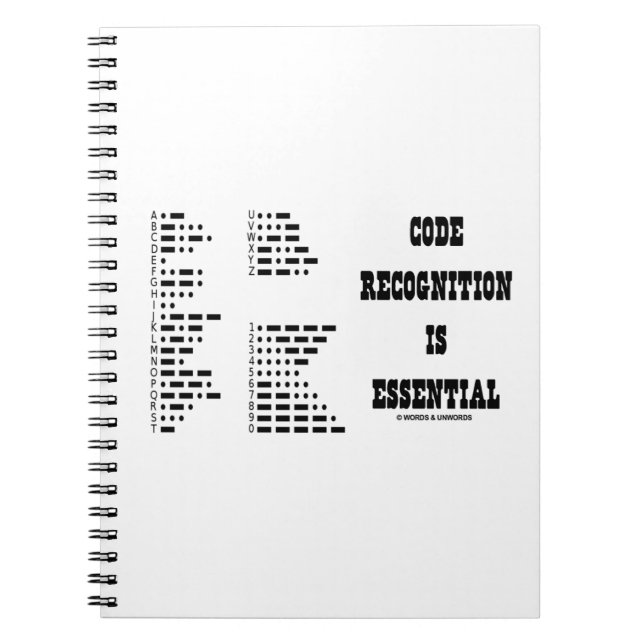 Cuaderno El Reconocimiento De Código Es Esencial (Código Mo (Frente)