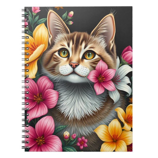 Cuaderno El refugio para gatos botánicos (Frente)