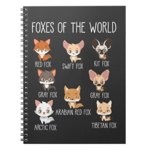 Cuaderno El regalo de zorros del mundo para Fox Lover