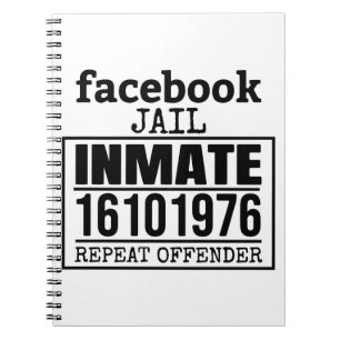 Cuaderno El reincidente del recluso de Facebook