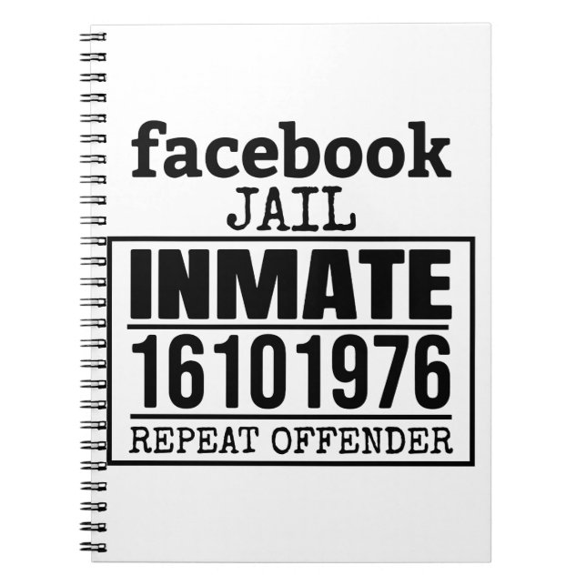 Cuaderno El reincidente del recluso de Facebook (Frente)