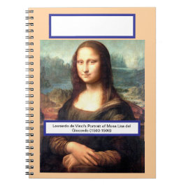Cuaderno El retrato de Leonardo da Vinci de la Mona Lisa