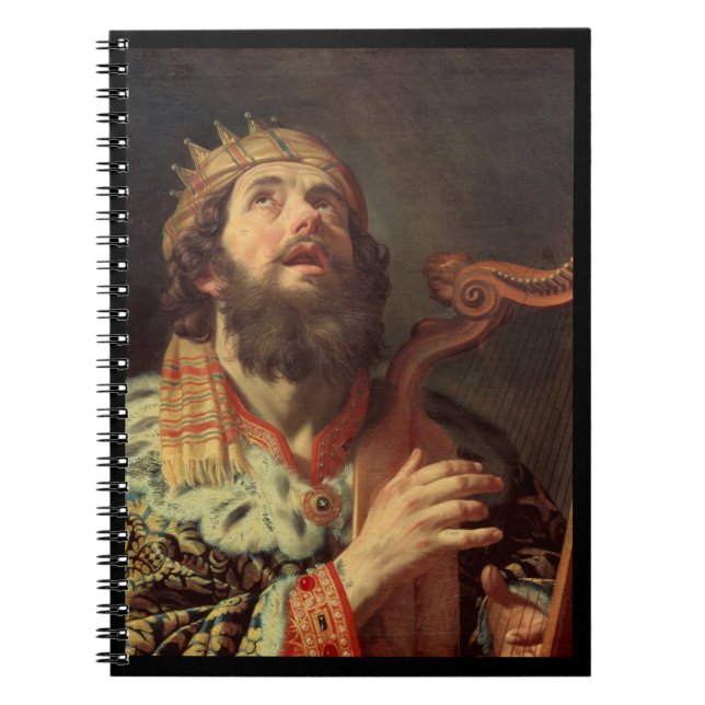 Cuaderno El Rey David juega al arpa (Frente)