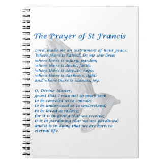 Cuaderno El rezo de St Francis