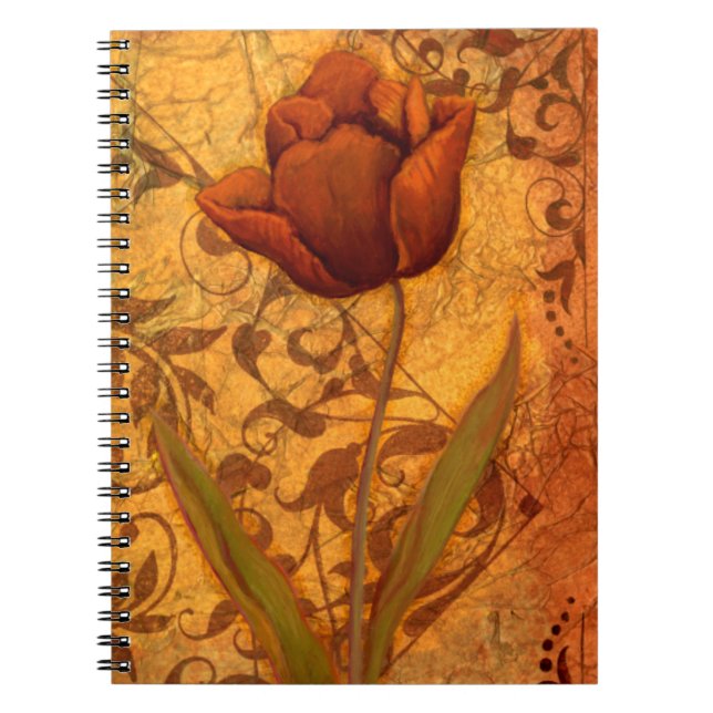 Cuaderno El rojo florece II (Frente)