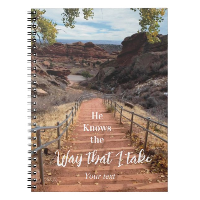 Cuaderno Él sabe la manera en que tomo (Frente)