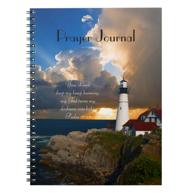 Cuaderno El Salmo Diario De Oración Del Faro 18:28 (Frente)