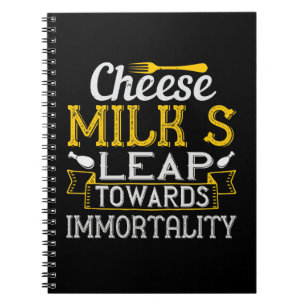 Cuaderno El salto de la leche de queso hacia la inmortalida