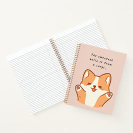 Cuaderno El saludo más dulce es de un Corgi. | Corgi lindo