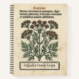 Cuaderno El Secreto del Mercader de Especias: Comino Mediev