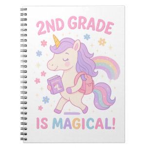Cuaderno El segundo grado es mágico Unicornio de vuelta a l