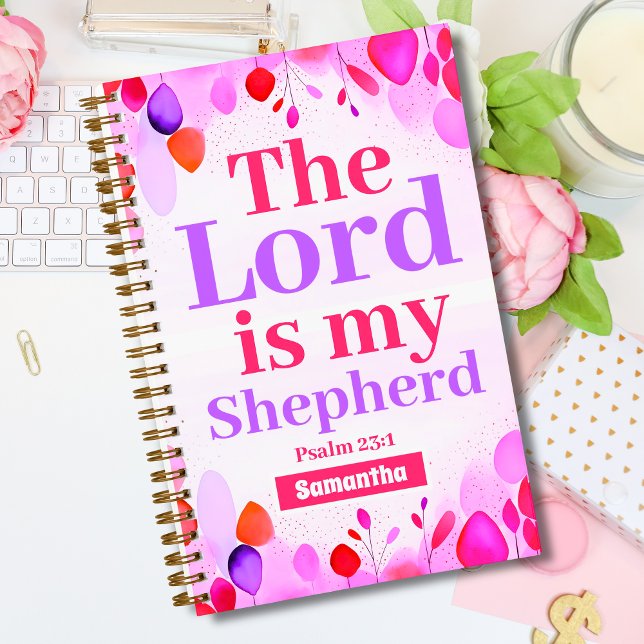 Cuaderno El Señor es mi pastor Christian Chica Journal (Subido por el creador)