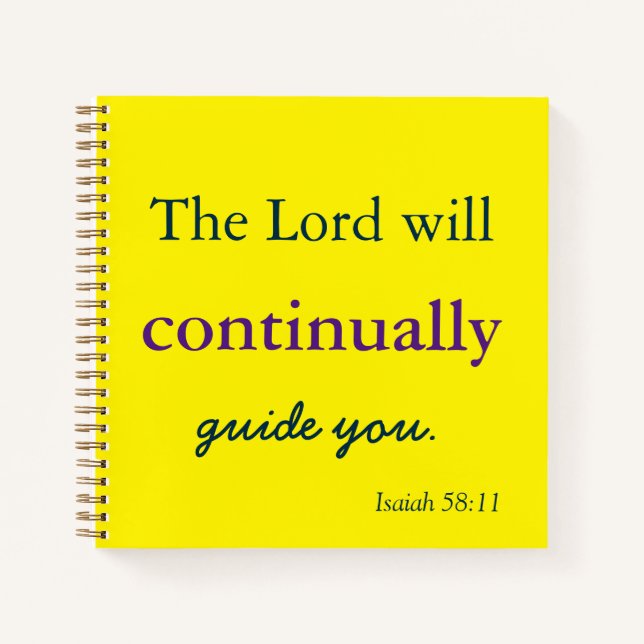 Cuaderno El Señor te guiará (Anverso)