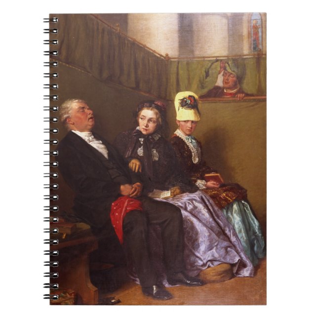 Cuaderno El sermón inspirador (aceite en lona) (Frente)