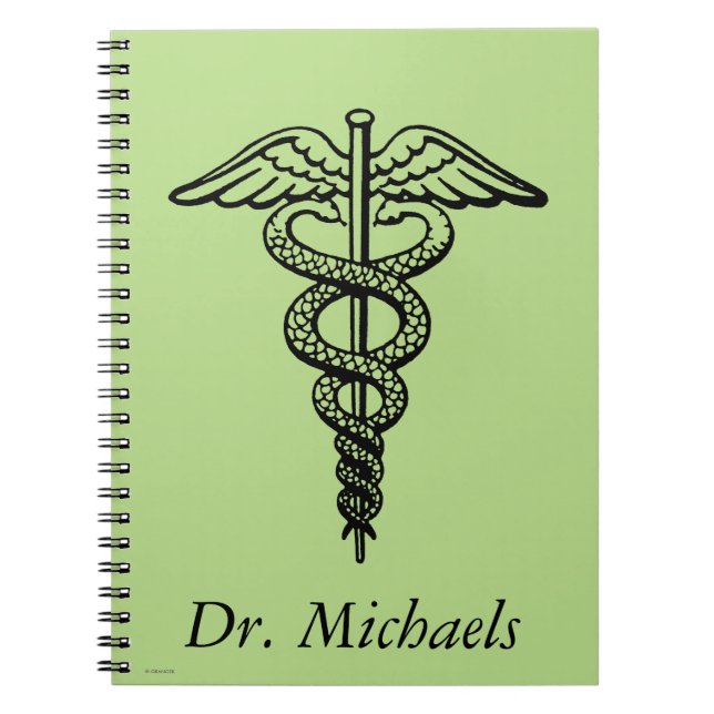 Cuaderno El símbolo del caduceo (Frente)