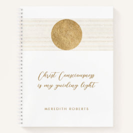 Cuaderno El sol de oro inspirador