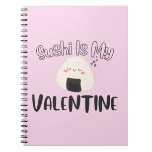 Cuaderno El sushi es mi San Valentín, el sushi