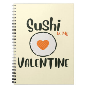 Cuaderno El sushi es mi San Valentín, el sushi