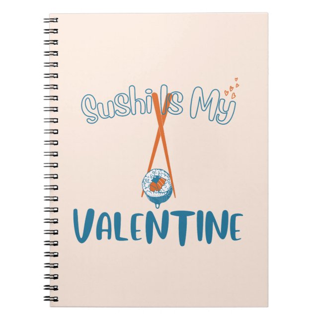 Cuaderno El Sushi Es Mi Valentín (Frente)