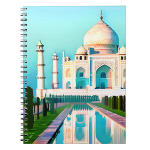 Cuaderno El Taj Mahal bajo un cielo al amanecer