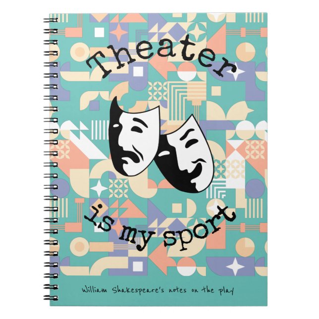Cuaderno "El teatro es mi deporte" dicen los actores (Frente)