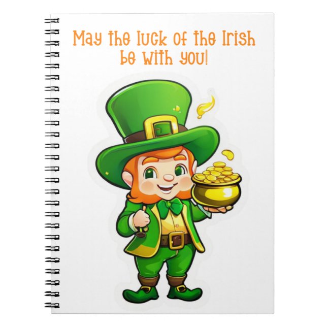 Cuaderno El tesoro de Lucky Leprechaun (Frente)