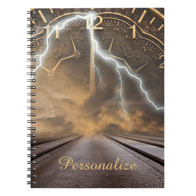 Cuaderno El tiempo surrealista es una ilusión personalizada (Frente)