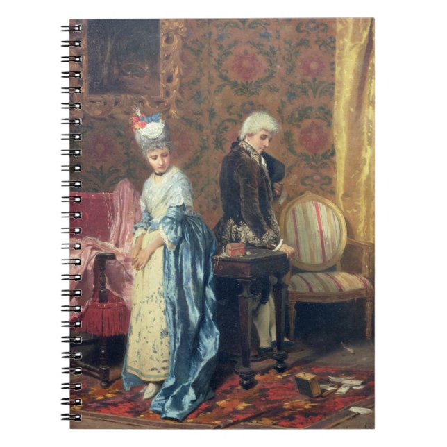 Cuaderno El tiff de los amantes, 1872 (aceite en el panel) (Frente)