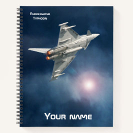 Cuaderno El Tifón Eurofighter, cielo nocturno, tu nombre