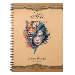 Cuaderno El tigre y la mujer, fuerza y gracia.