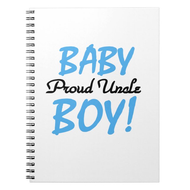 Cuaderno El tío orgulloso de los regalos de Baby Boy (Frente)