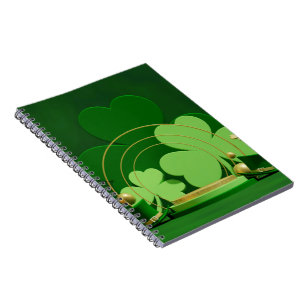 Cuaderno El trébol de tres hojas del Día de San Patricio de
