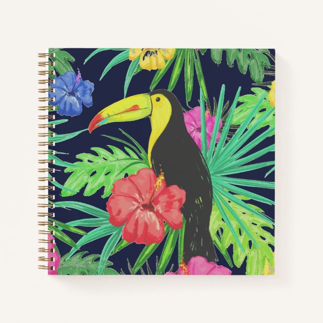 Cuaderno El tucán tropical y deja la selva tropical (Anverso)