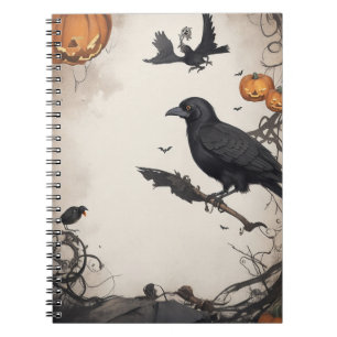 Cuaderno El último grito y cráneo de la estatua de Hallowee