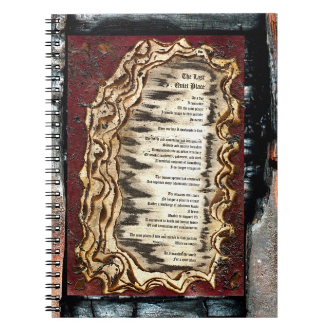 Cuaderno El último lugar tranquilo (Frente)