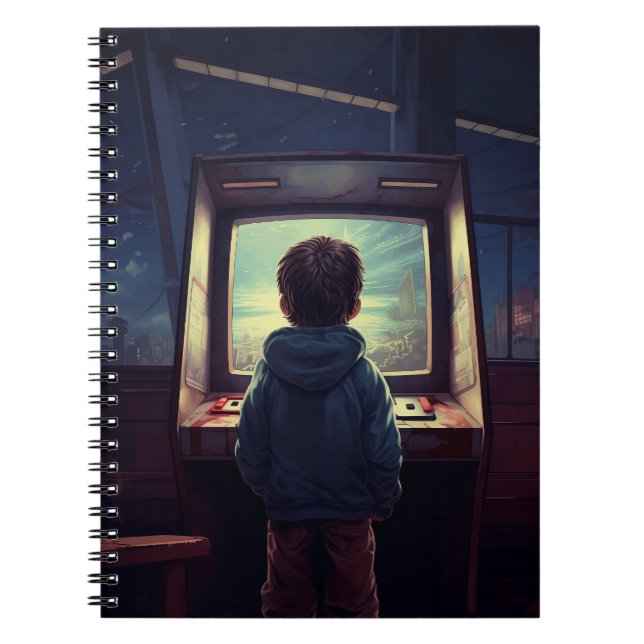 Cuaderno El último nivel | Un sueño de arcada retro (Frente)