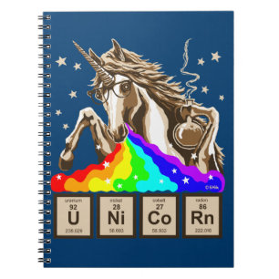 Cuaderno El unicornio de la química vomita el arco iris