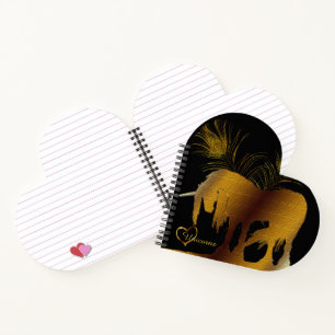 Cuaderno El unicornio dorado