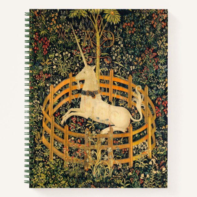 Cuaderno El unicornio en cautiverio (Anverso)