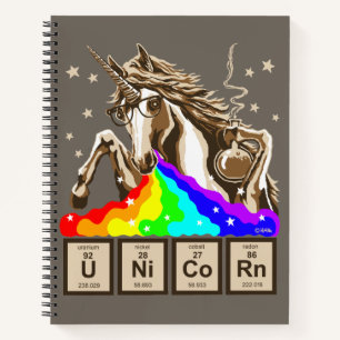 Cuaderno El unicornio químico provoca el arco iris