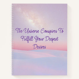 Cuaderno El universo conspira un bloc de notas en espiral