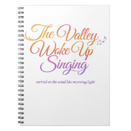 Cuaderno El Valle se Despertó Cantando – Amanecer Poético