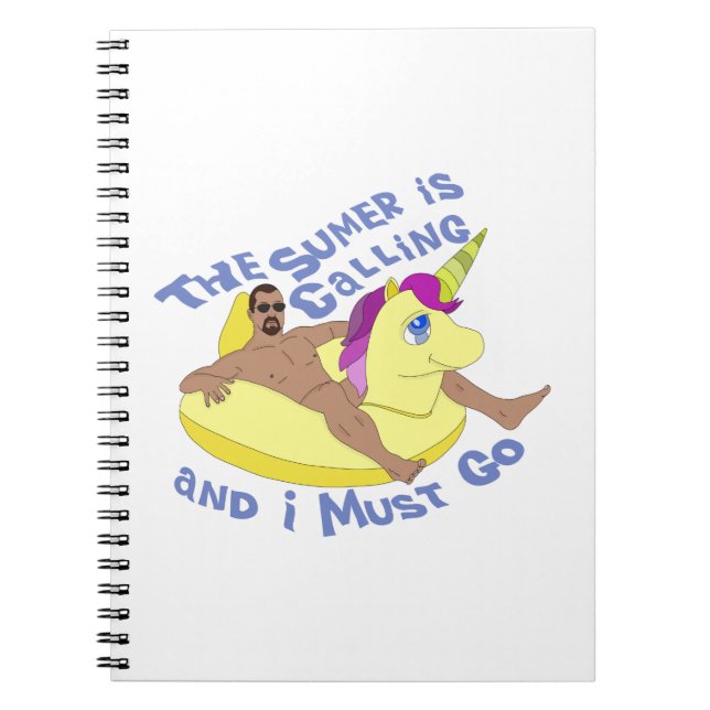 Cuaderno El verano llama y debo irme (Frente)
