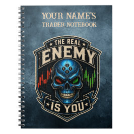 Cuaderno El Verdadero Enemigo Eres Tú Blue Grunge