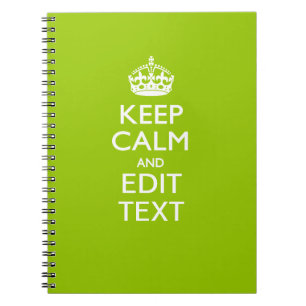 Cuaderno El verde androide guarda calma para tener su texto