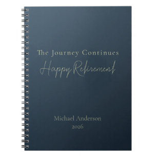 Cuaderno El viaje continúa Elegante Personalizado