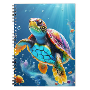 Cuaderno El viaje de la tortuga a través de un océano gelat